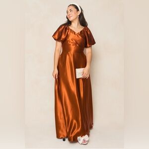 Ivy City Co Copper Maxi Dress